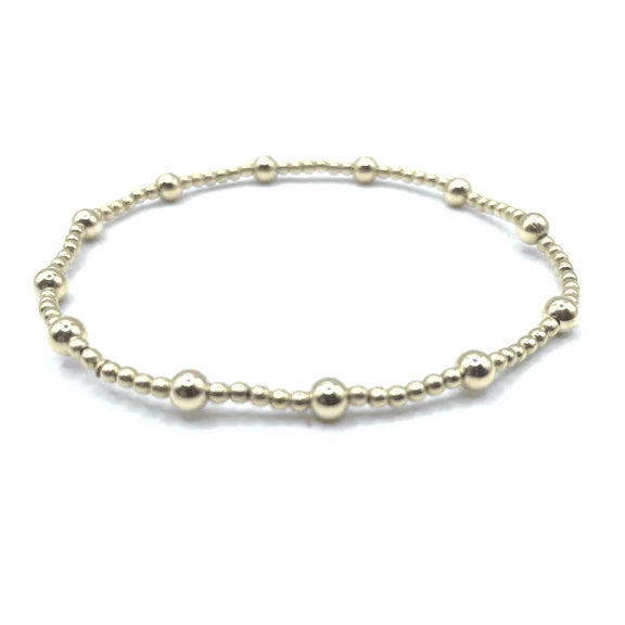 The Malibu Collection 14k GF Bead Bracelet - 2mm4 / 7" - Zinnias Gift Boutique