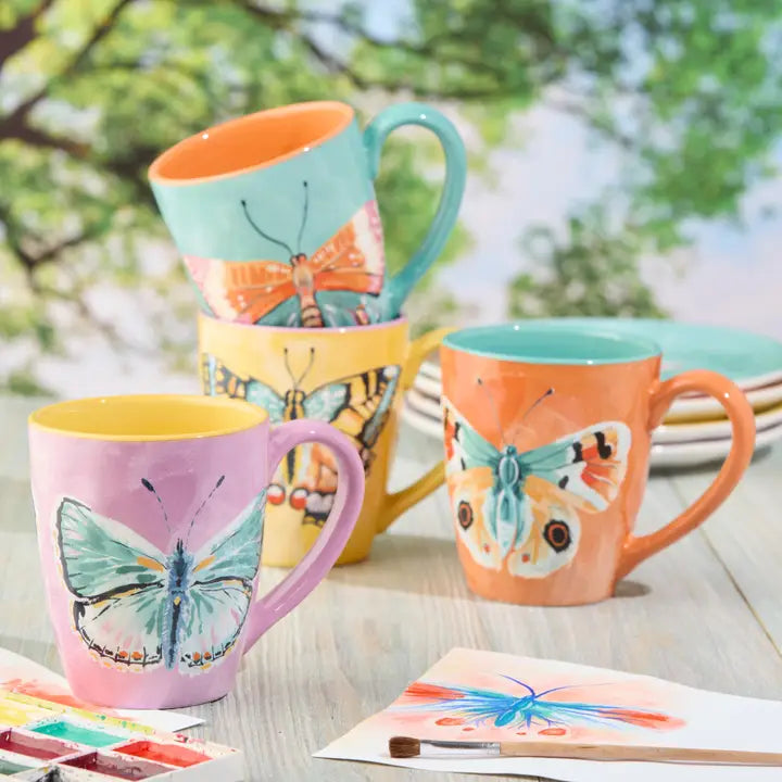 Butterflies Dishware - Zinnias Gift Boutique
