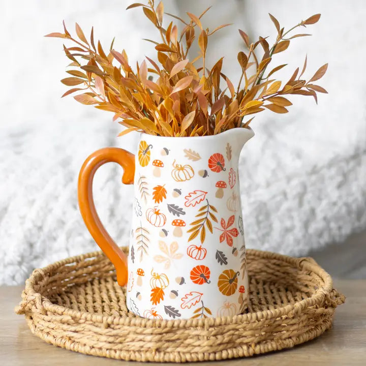 Flower/Water Autumn Pitcher - Zinnias Gift Boutique