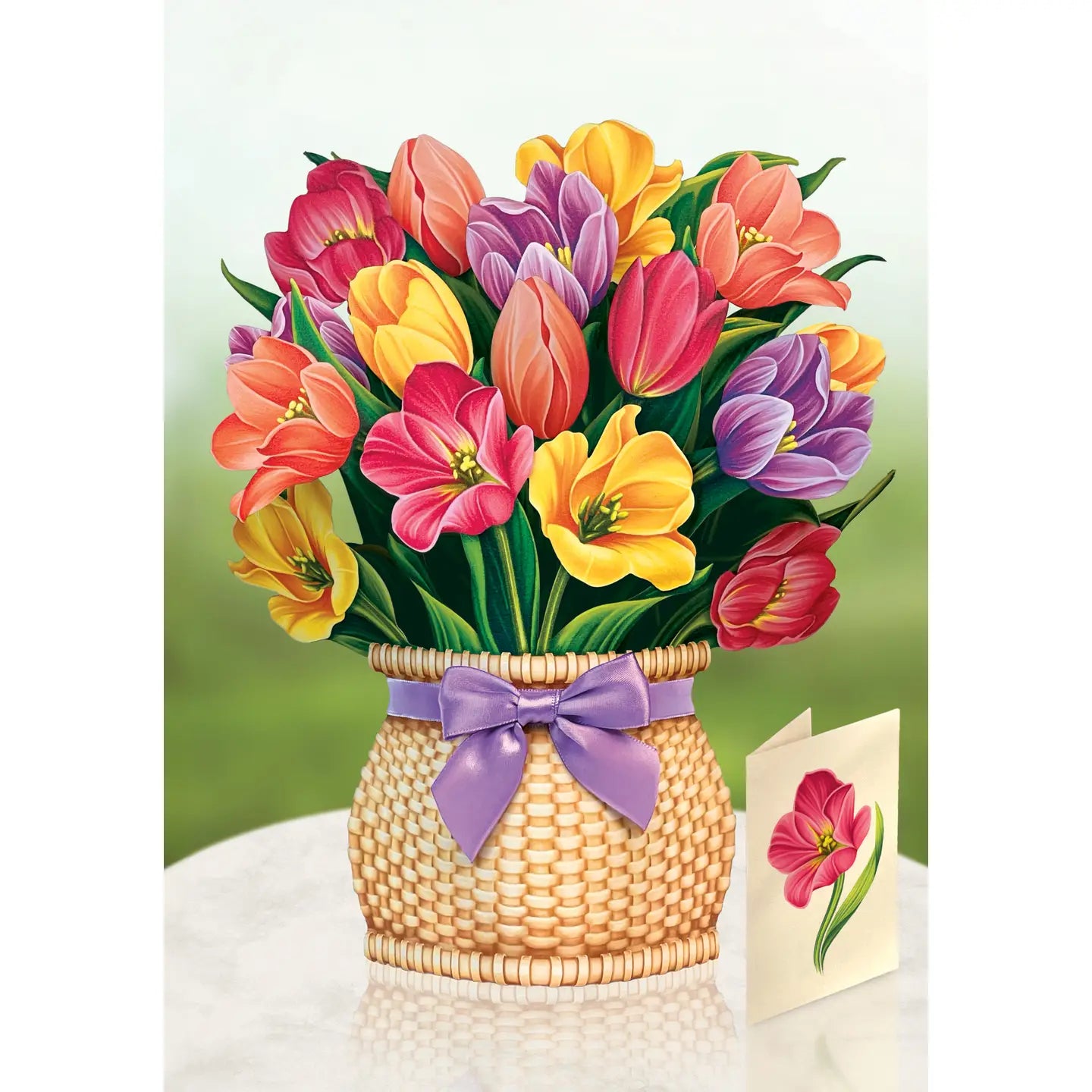 Festive Tulips (NEW VASE) - Zinnias Gift Boutique