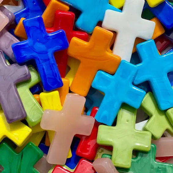Glass Pocket Crosses - Zinnias Gift Boutique