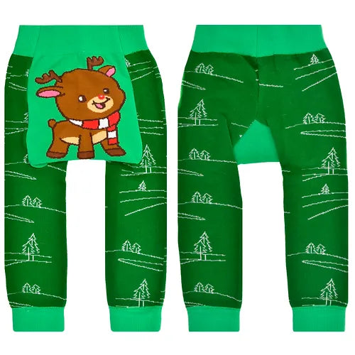 Christmas Reindeer Funkie Tights - Zinnias Gift Boutique