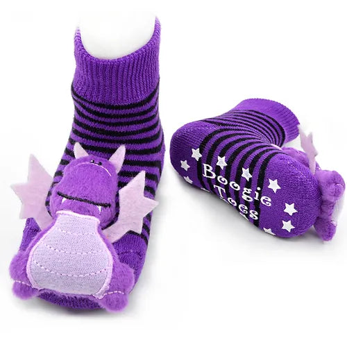 Purple Dragon Boogie Toes, 1 Pair - Zinnias Gift Boutique
