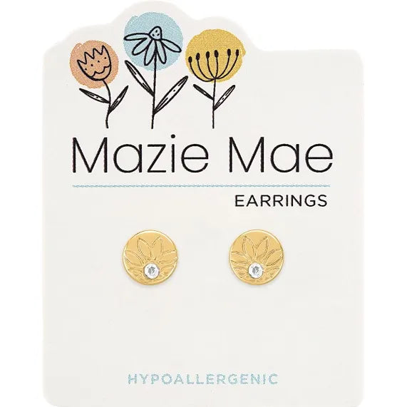 Gold Mazie Mae Earrings - Zinnias Gift Boutique