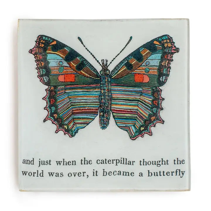 Decoupage Plate - Zinnias Gift Boutique