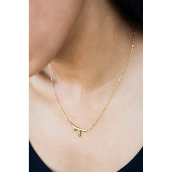 Lava Necklace 18K Gold Plated - Zinnias Gift Boutique
