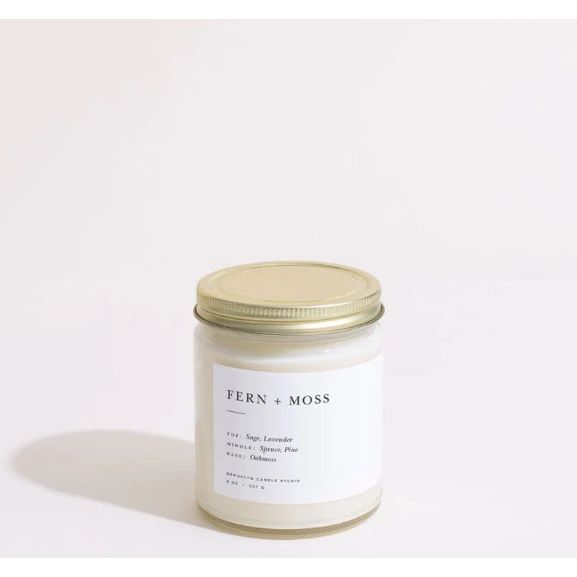 Fern + Moss Minimalist Candle - Zinnias Gift Boutique