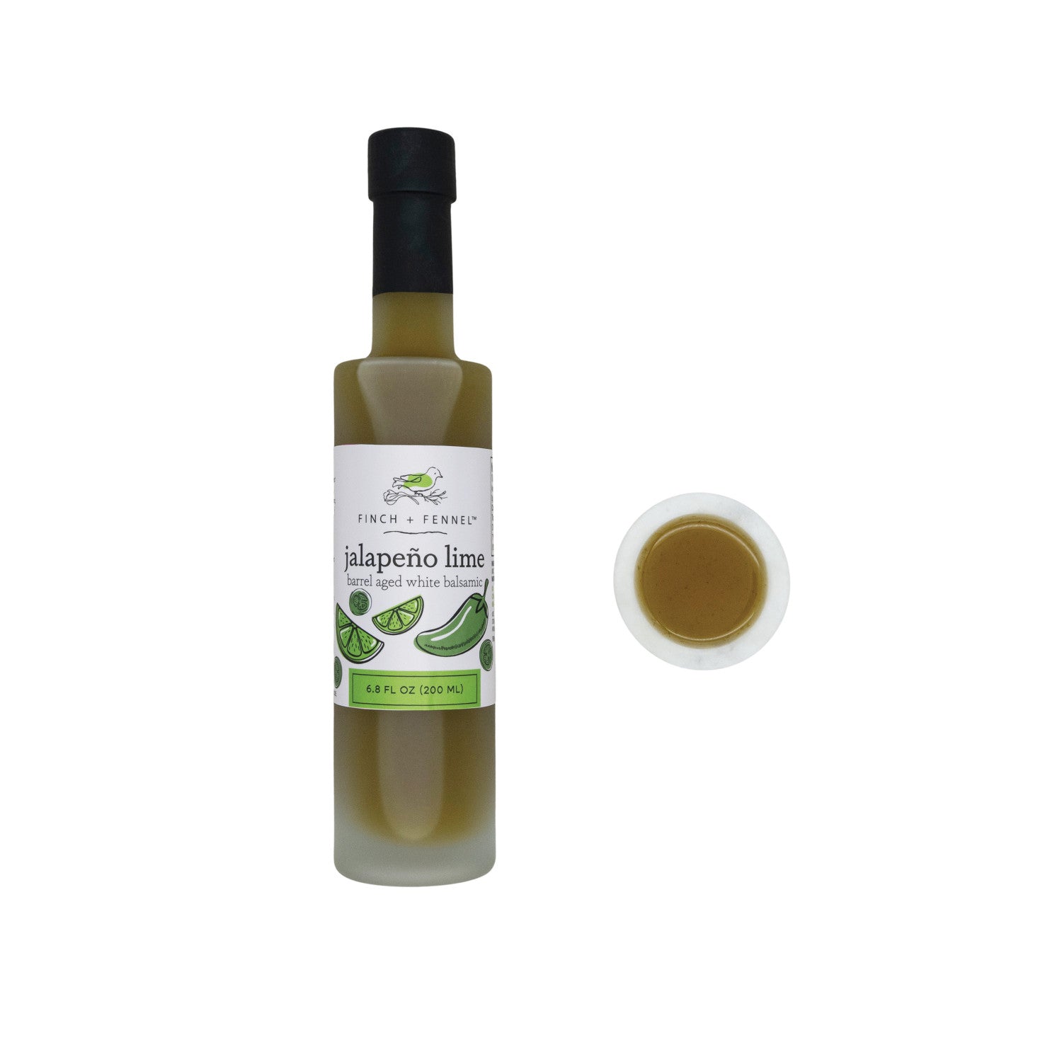 6.8 oz. Jalapeño Lime Barrel Aged White Balsamic - Zinnias Gift Boutique