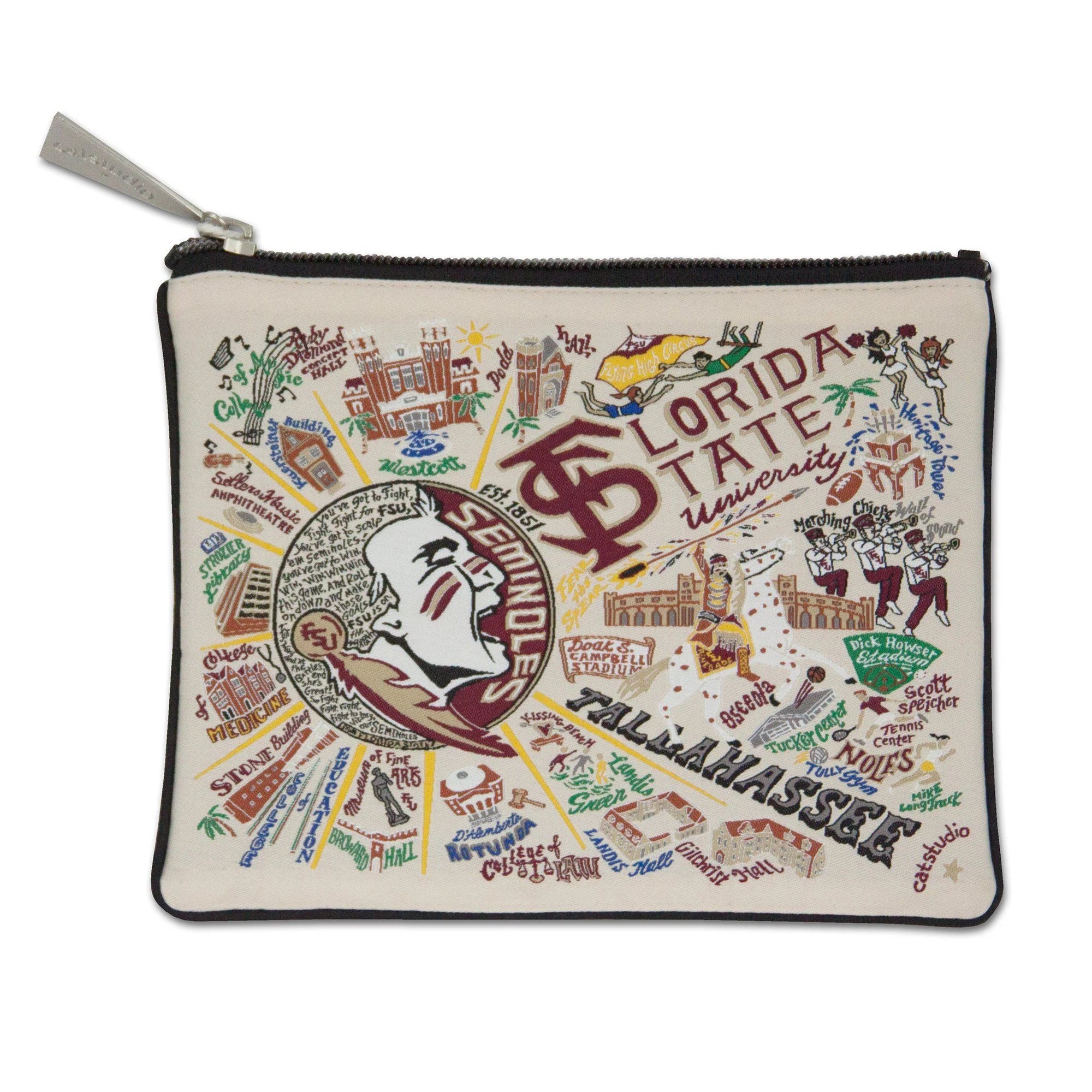 Collegiate Zipper Pouch - Zinnias Gift Boutique