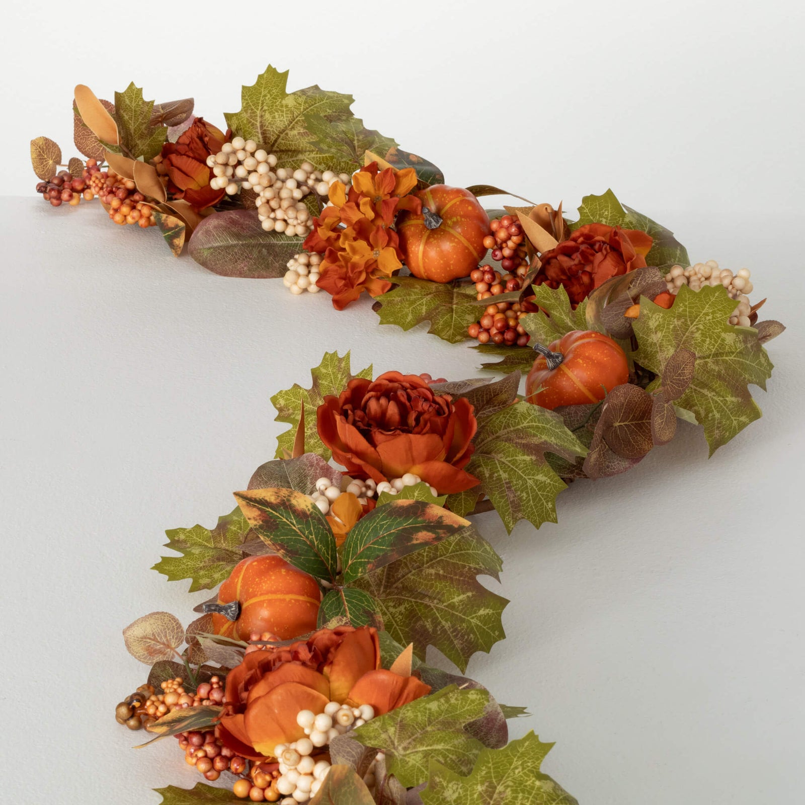 Floral Berry Pumpkin Garland - Zinnias Gift Boutique