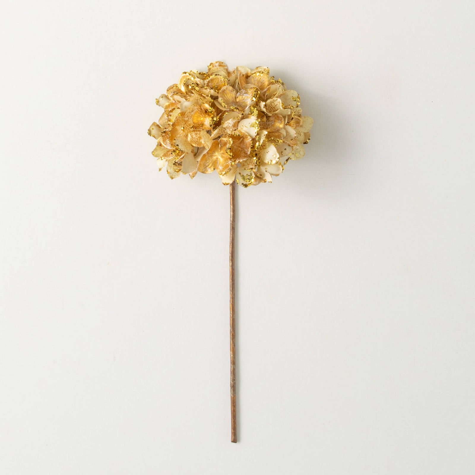 METALLIC GOLD HYDRANGEA STEM - Zinnias Gift Boutique