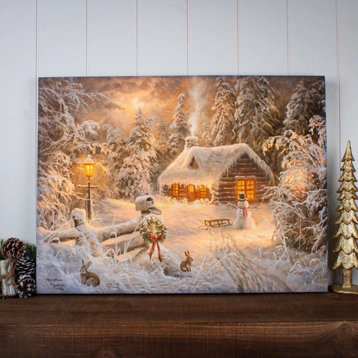 Holiday Home Backlit - Zinnias Gift Boutique