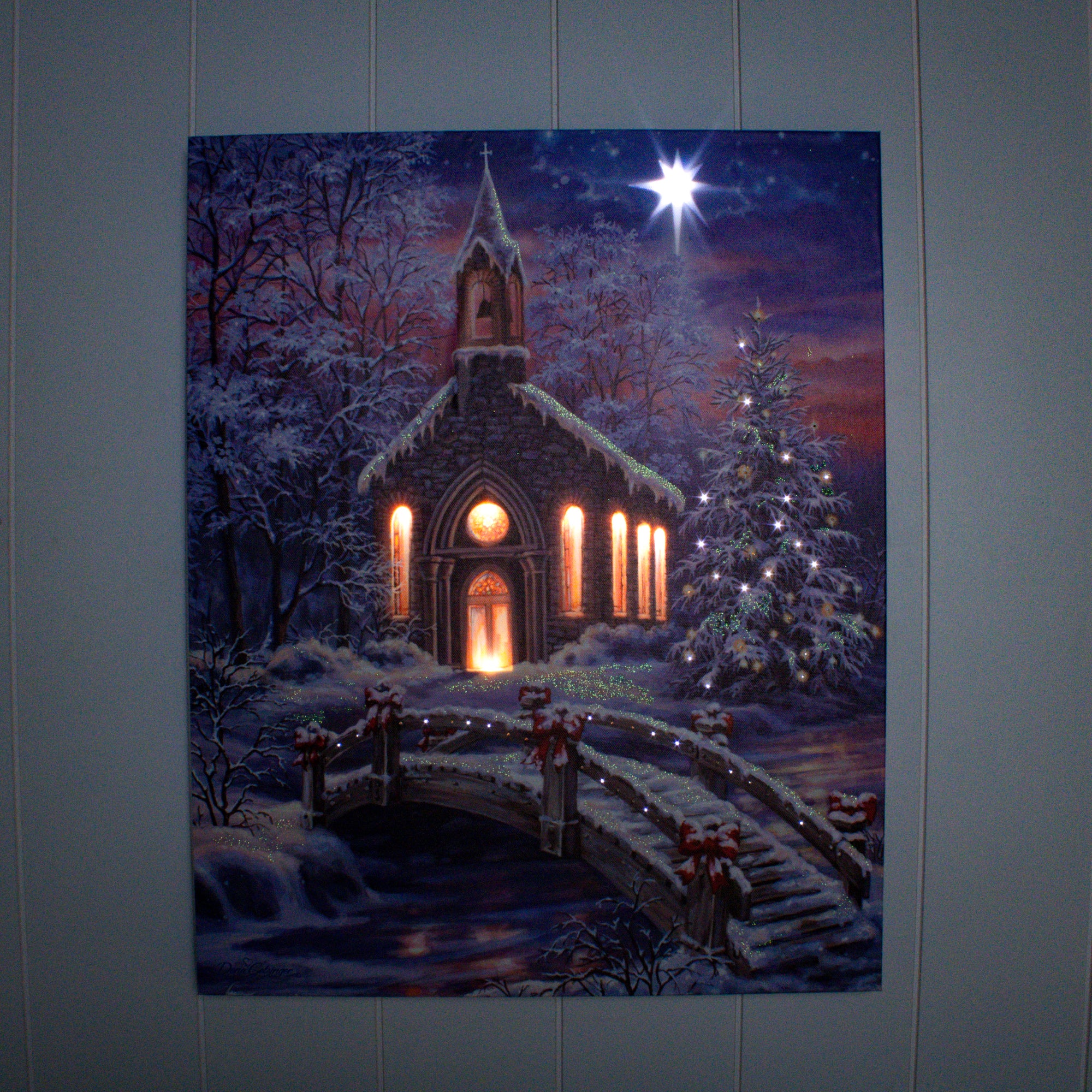 O Come Emmanuel Lighted Lg - Zinnias Gift Boutique