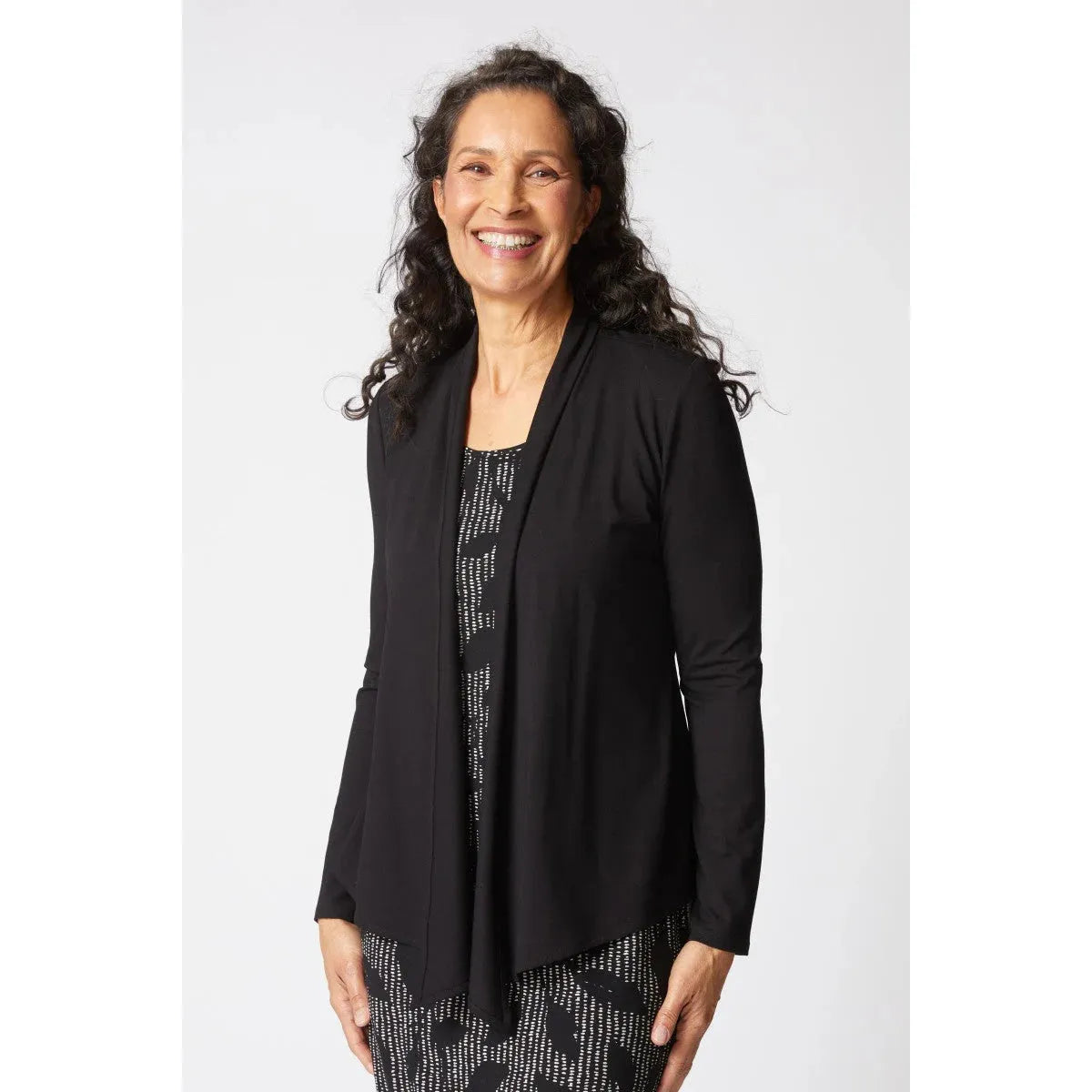 Waterfall Jacket - Black - Zinnias Gift Boutique