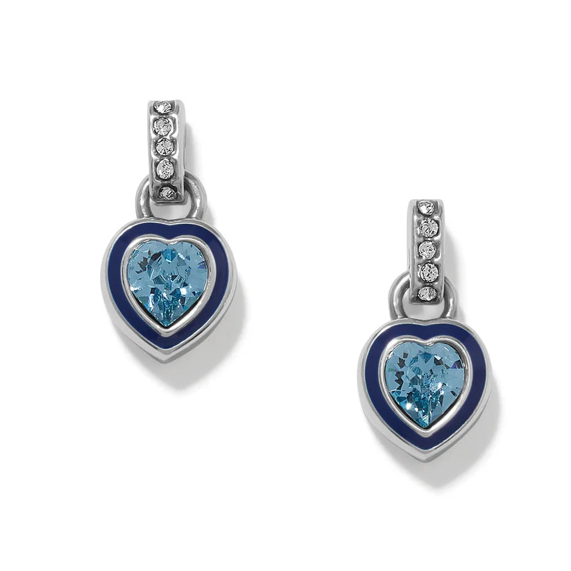 Halo Gemma Petite Heart Post Drop Earrings - Zinnias Gift Boutique