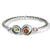 Halo Gems Hinged Bangle - Zinnias Gift Boutique