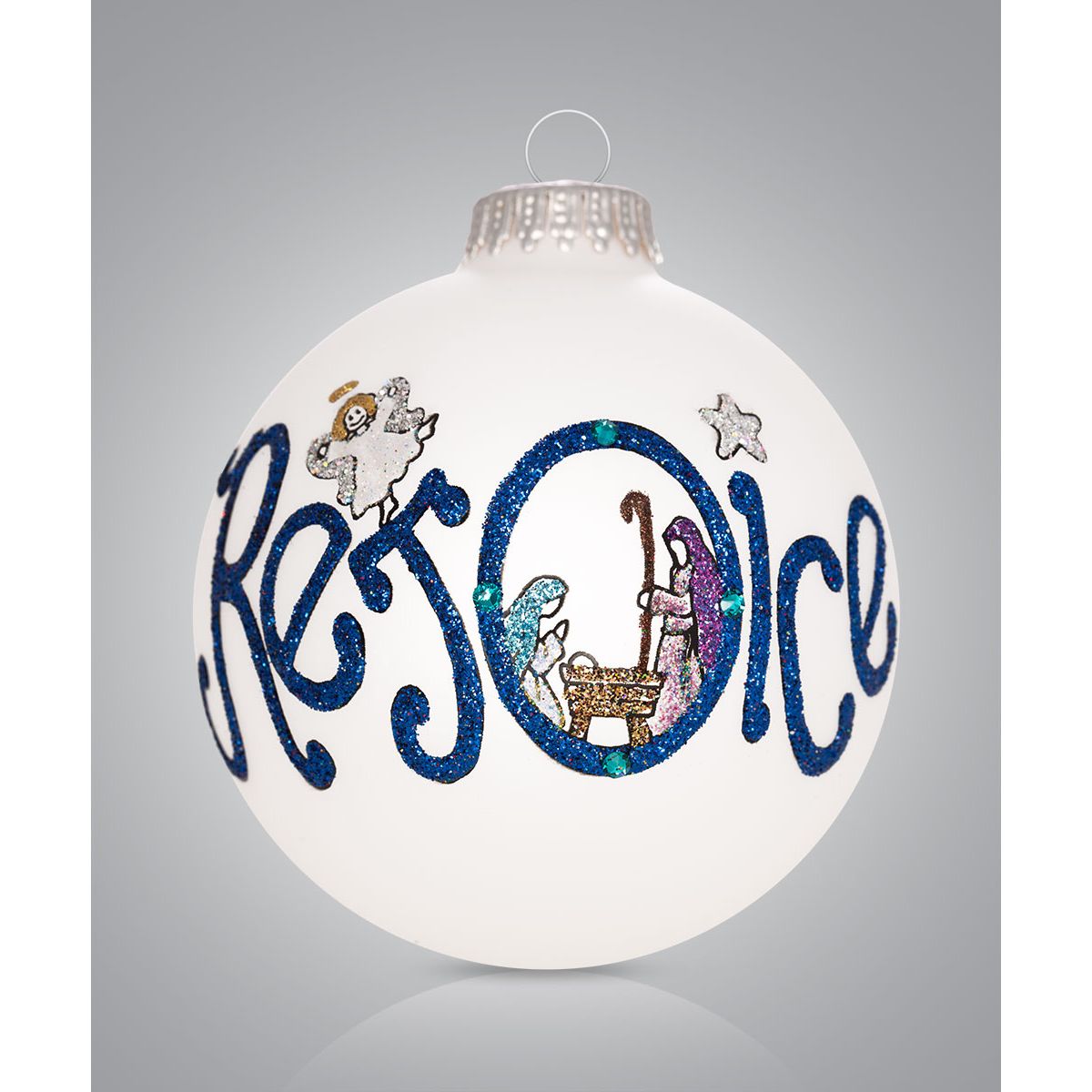 USA Made Painted Ornament - Zinnias Gift Boutique