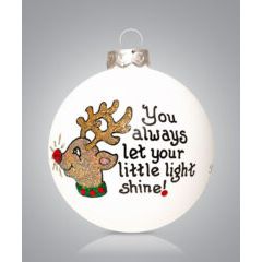 USA Made Painted Ornament - Zinnias Gift Boutique