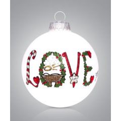 USA Made Painted Ornament - Zinnias Gift Boutique