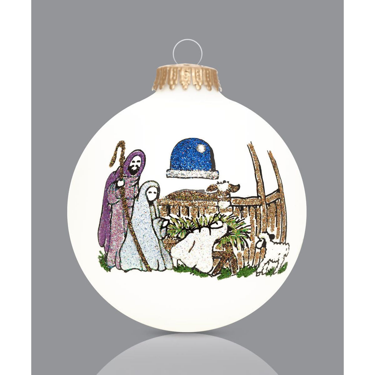 USA Made Painted Ornament - Zinnias Gift Boutique
