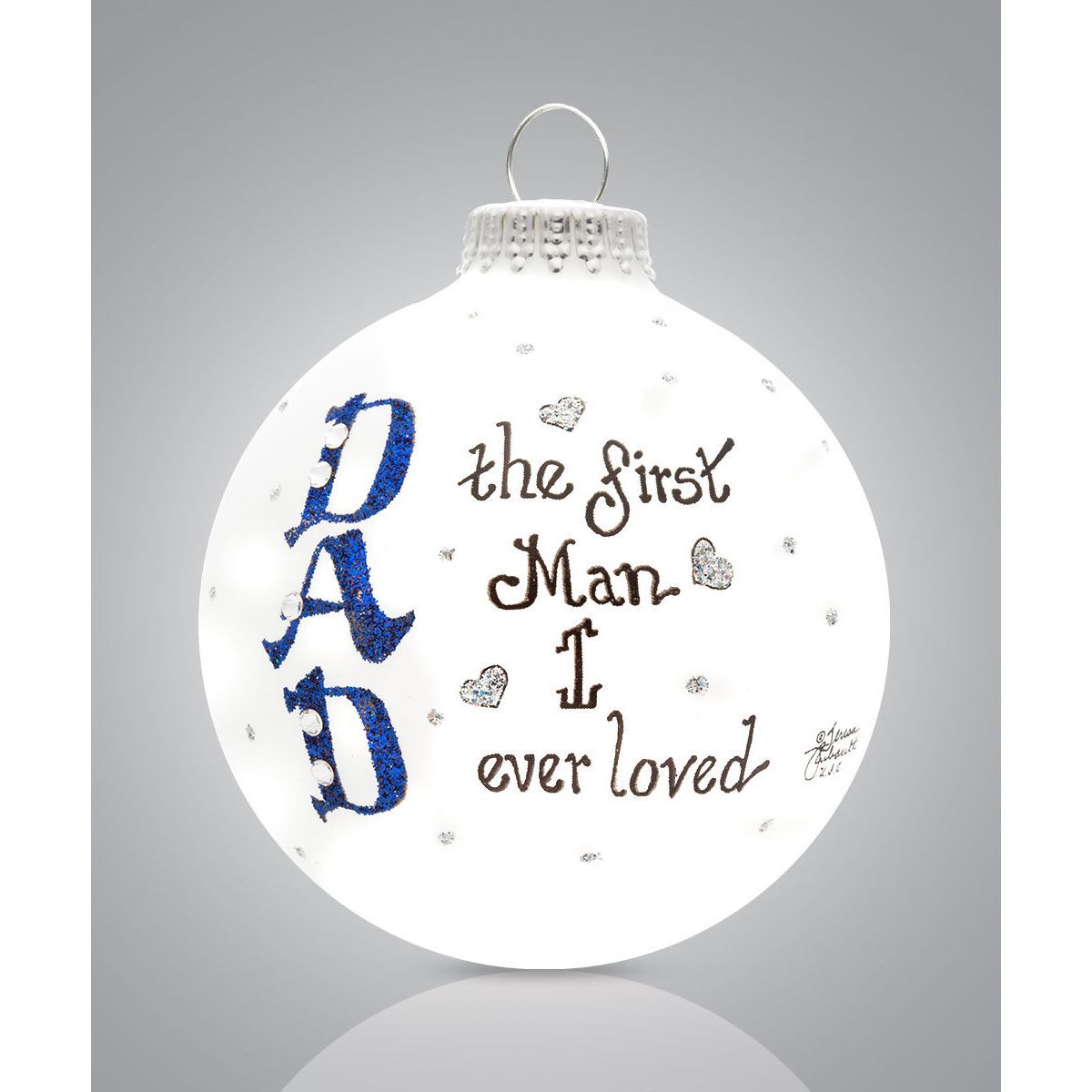 USA Made Painted Ornament - Zinnias Gift Boutique
