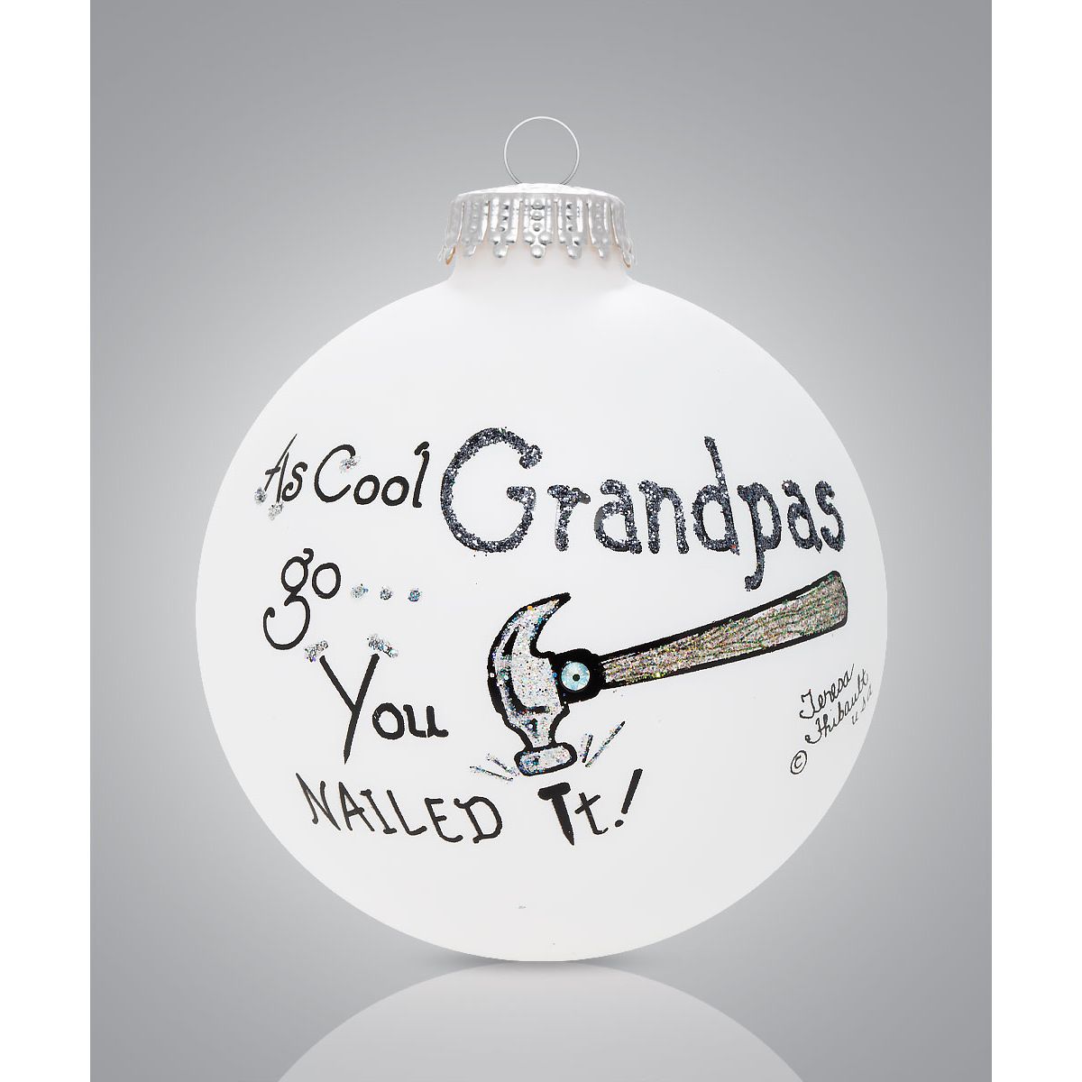 USA Made Painted Ornament - Zinnias Gift Boutique