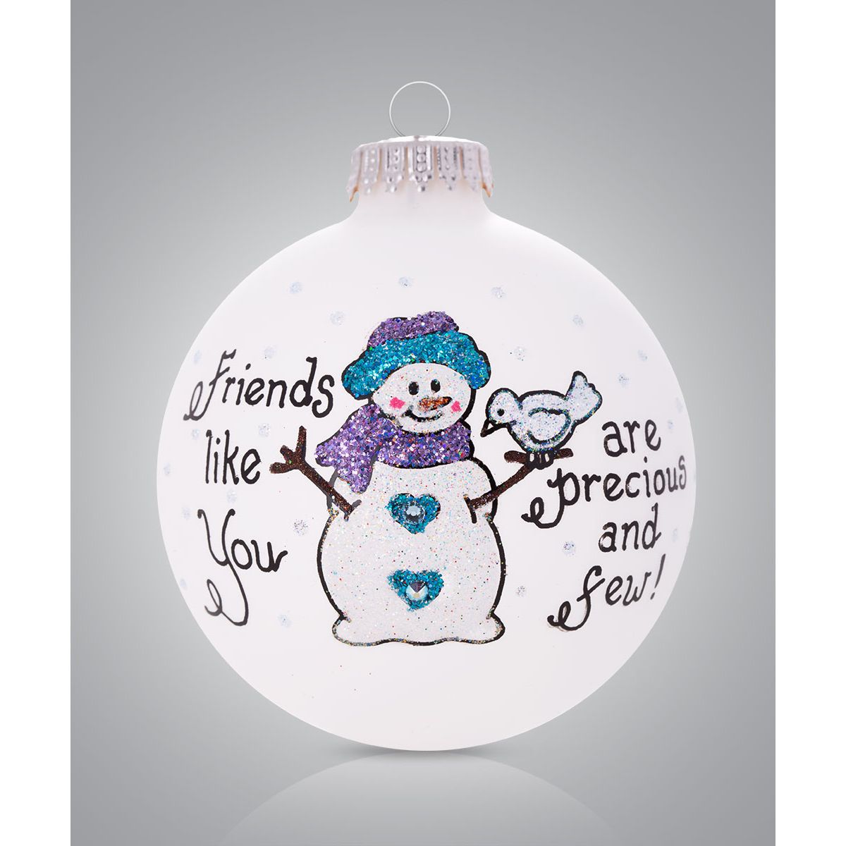 USA Made Painted Ornament - Zinnias Gift Boutique