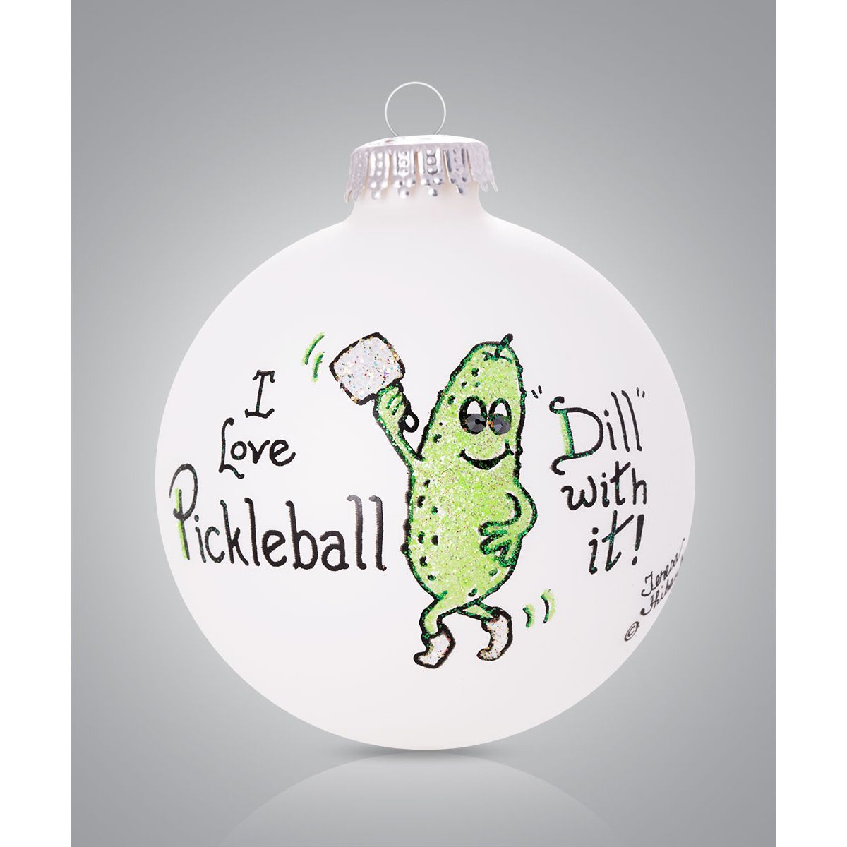 USA Made Painted Ornament - Zinnias Gift Boutique