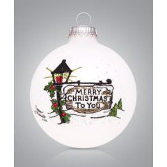 USA Made Painted Ornament - Zinnias Gift Boutique