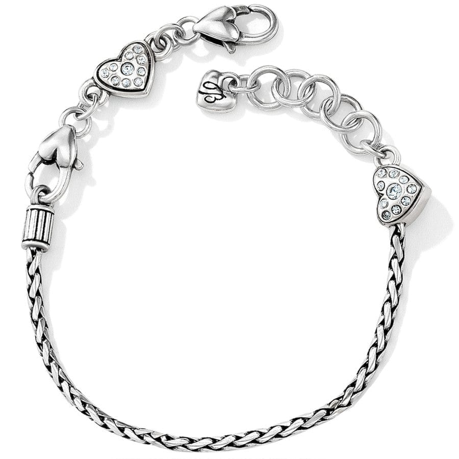 Sil/Stn Abc&#39;s Slide Bracelet - Zinnias Gift Boutique