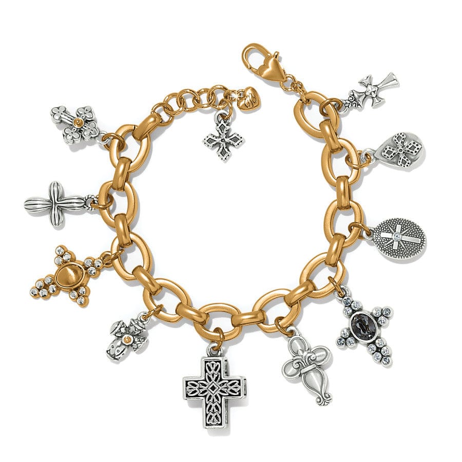 Heavenly Cross Charm Bracelet - Zinnias Gift Boutique