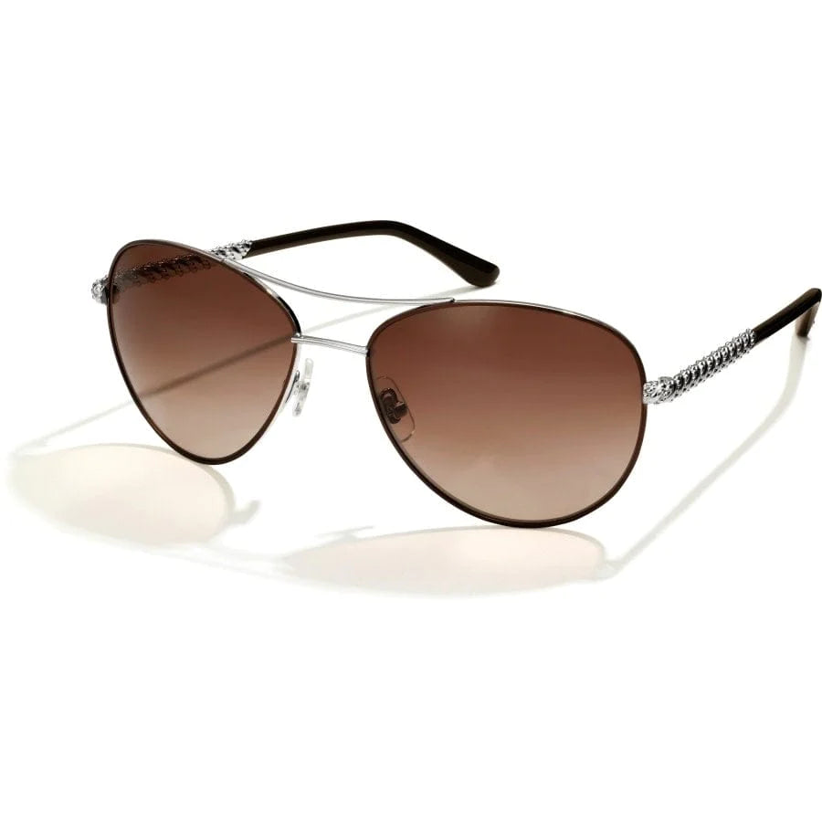 Helix Choc/Silver Sunglasses - Zinnias Gift Boutique