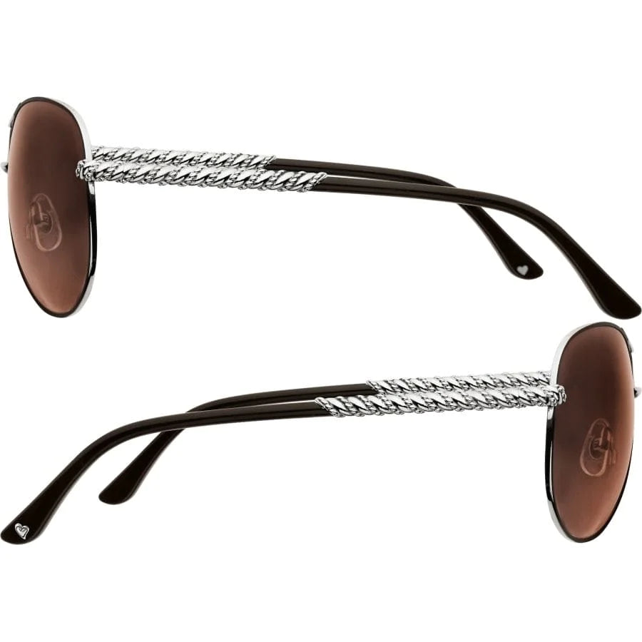 Helix Choc/Silver Sunglasses - Zinnias Gift Boutique