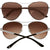 Helix Choc/Silver Sunglasses - Zinnias Gift Boutique