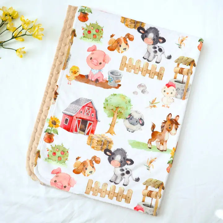 Baby Minky Blanket - Zinnias Gift Boutique