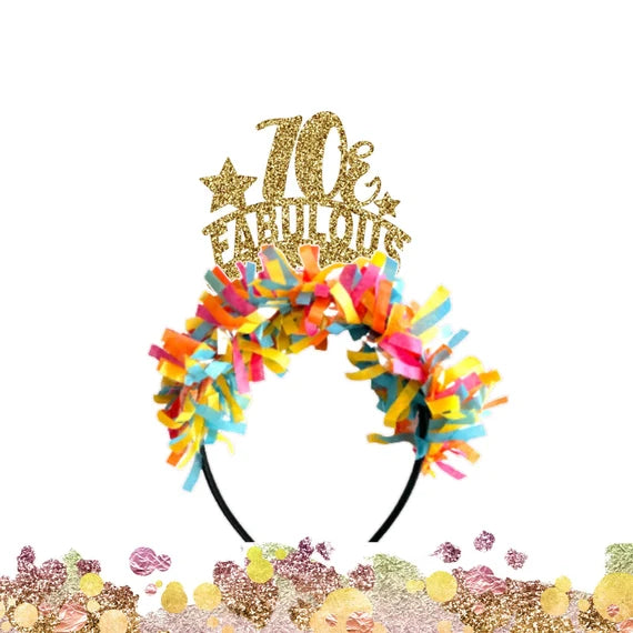Milestone Birthday Party Headband for Adult - Zinnias Gift Boutique