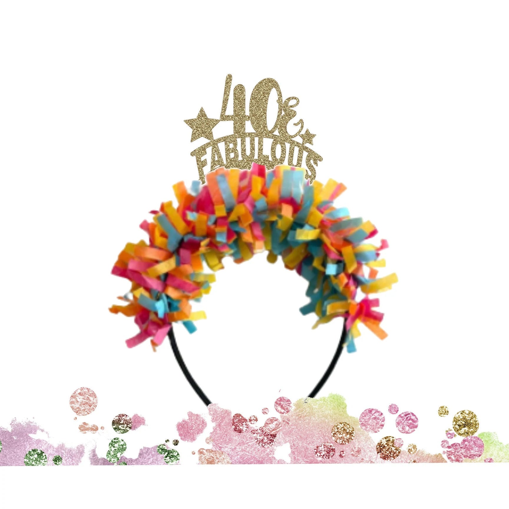 Milestone Birthday Party Headband for Adult - Zinnias Gift Boutique