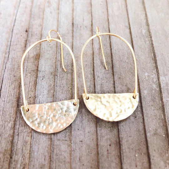 Shine Half Moon Earrings