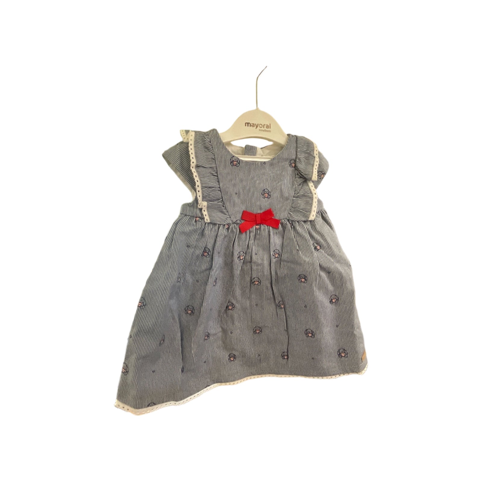 Dress blue white bunny print - Zinnias Gift Boutique