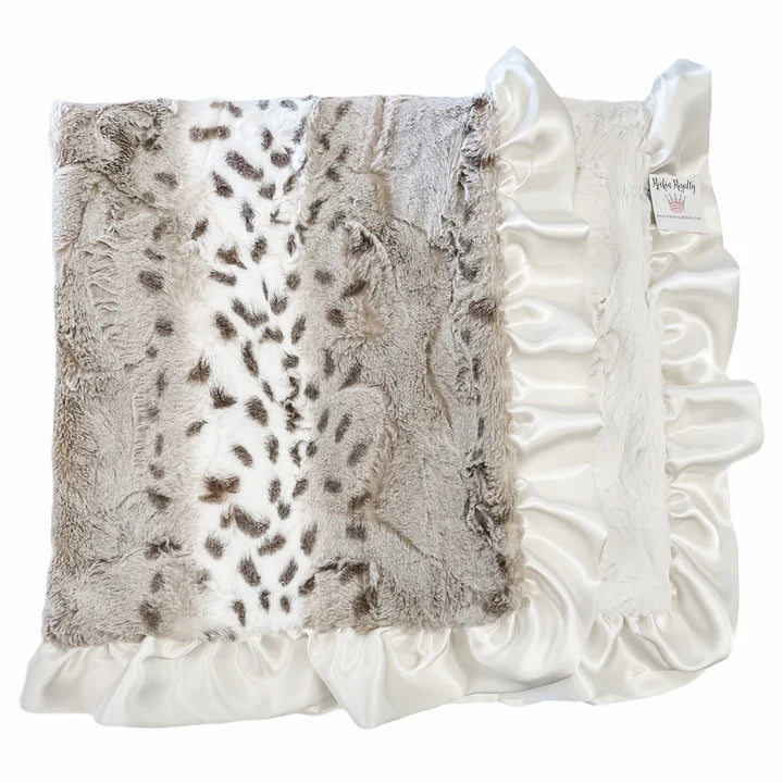 Snowcat Ivory Blanket - Zinnias Gift Boutique
