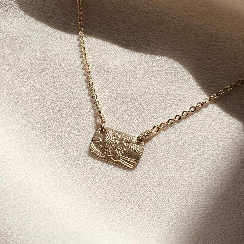 In Situ 18-inch gold fill True necklace featuring a delicate chain and minimalist design.
