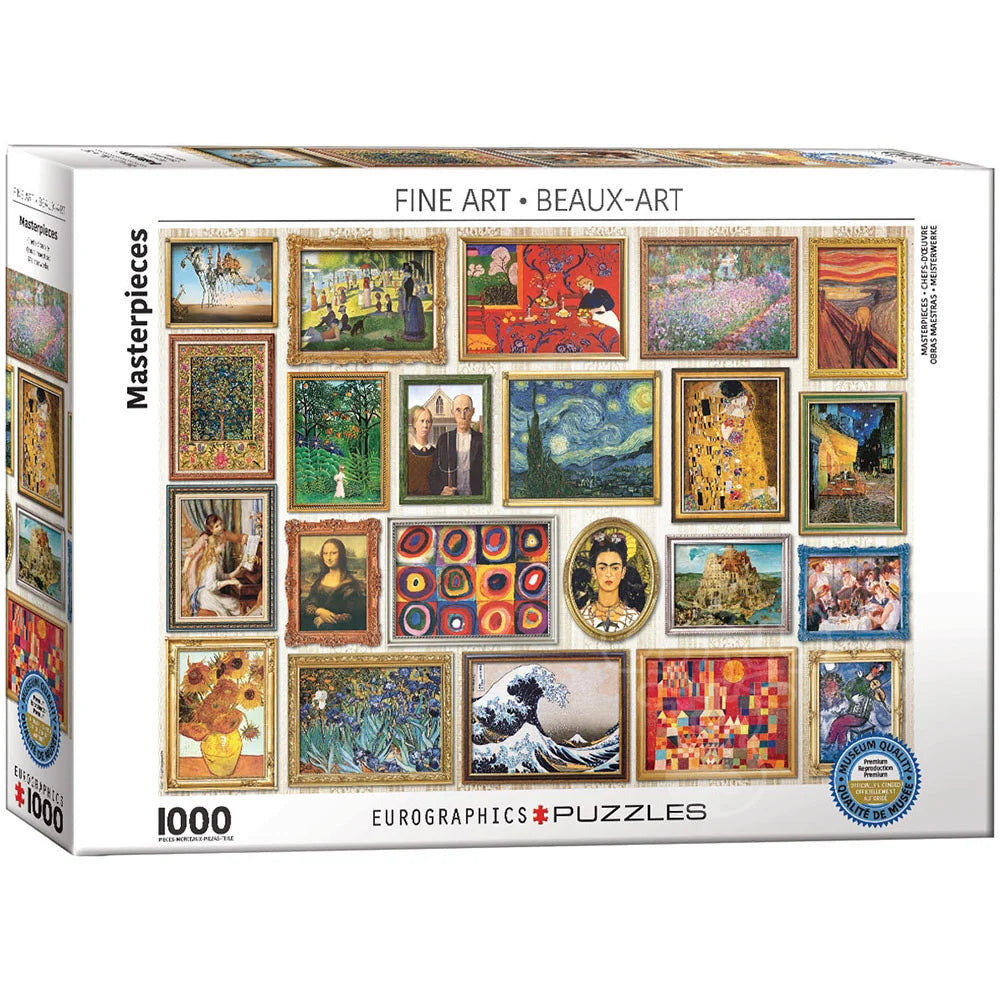 Masterpiece Collage 1000 pc  Eurographics - Zinnias Gift Boutique