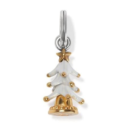 Flocked Christmas Tree Charm - Zinnias Gift Boutique