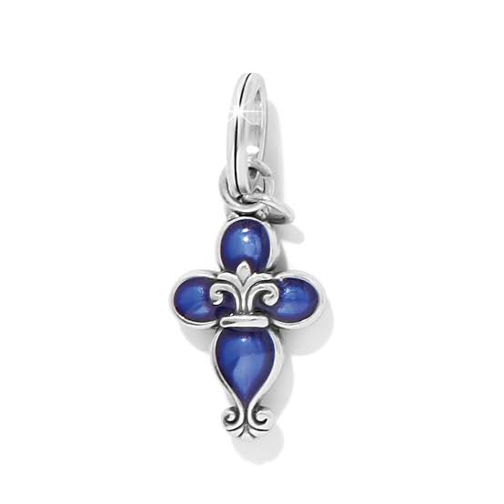 Fleur Di Lis Cross Charm - Zinnias Gift Boutique