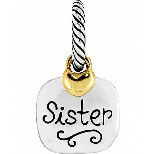 Sister Sister Charm - Zinnias Gift Boutique