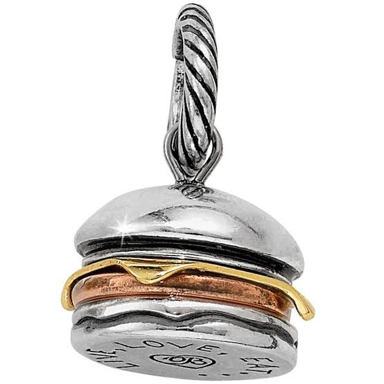 Hamburger Charm - Zinnias Gift Boutique