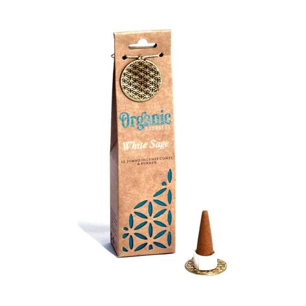 Organic Goodness Cones White Sage 15g - Zinnias Gift Boutique