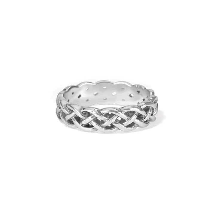 Interlok Braid Band Ring - Zinnias Gift Boutique