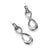 Interlok Infinity Post Drop Earring - Zinnias Gift Boutique