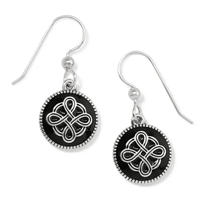 Interlok Noir French Wire Earrings - Zinnias Gift Boutique